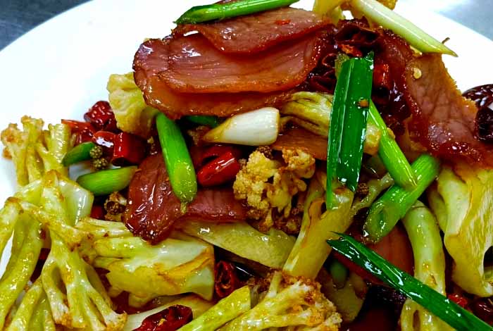 豆豉腊肉煸菜花
