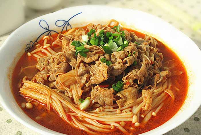 红油金针菇肥牛