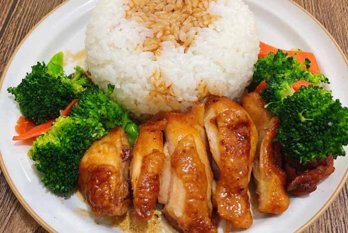 照烧鸡腿饭